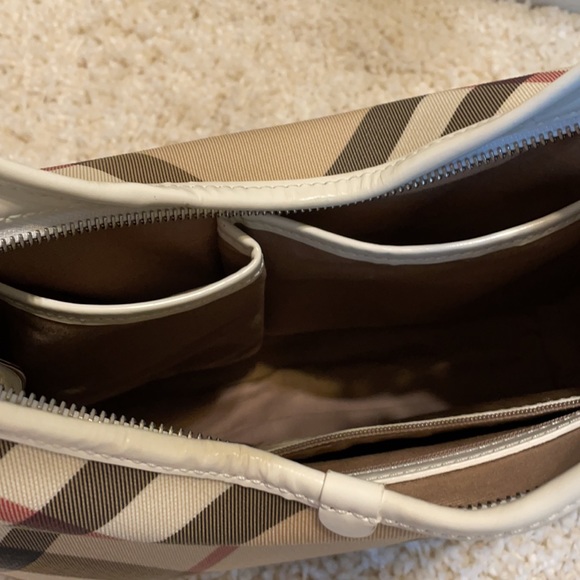 Authentic Burberry nova check purse hobo white - Picture 6 of 9